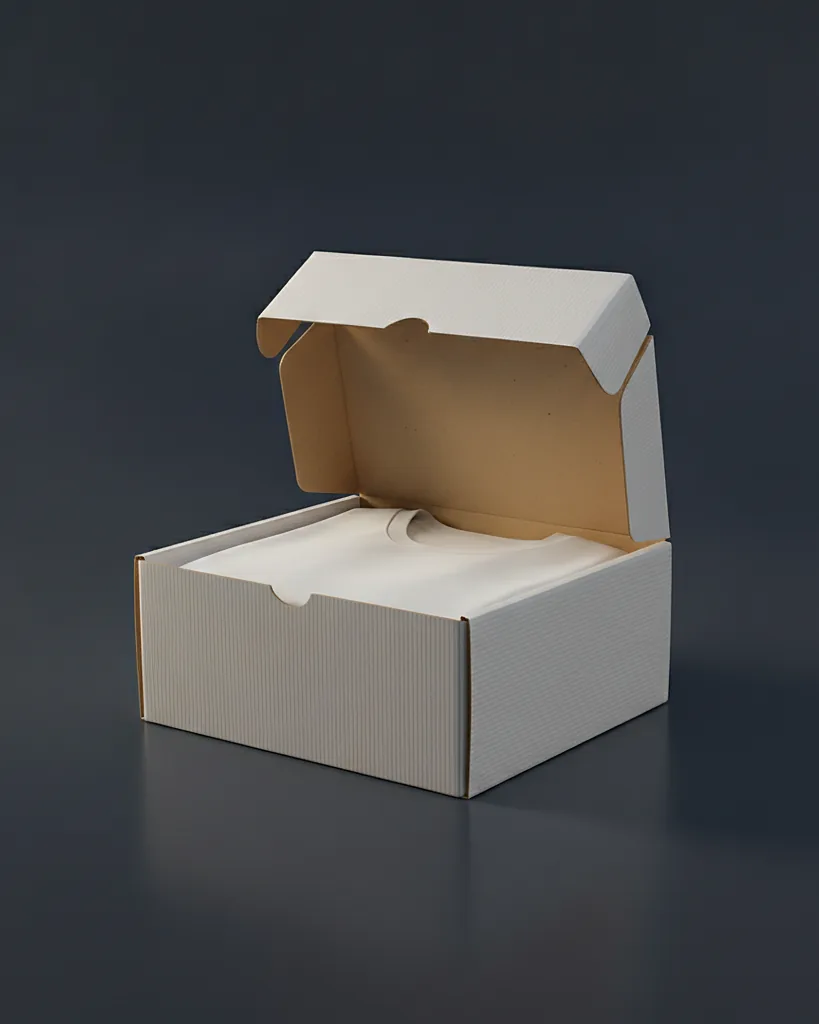 Custom apparel mailer box, from the apparel range