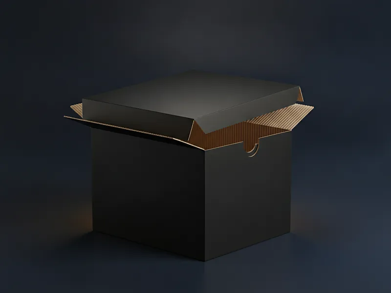 Custom black mailer box