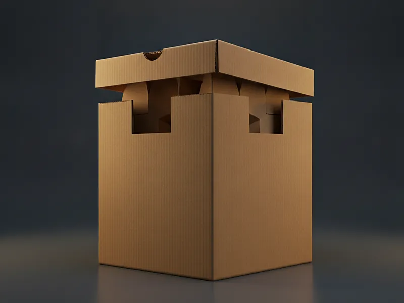 Custom bottle shipper box