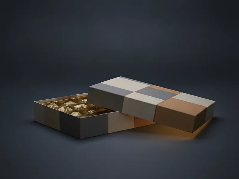 Custom chocolate rigid box