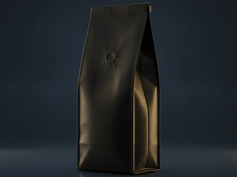Custom coffee bag with valve