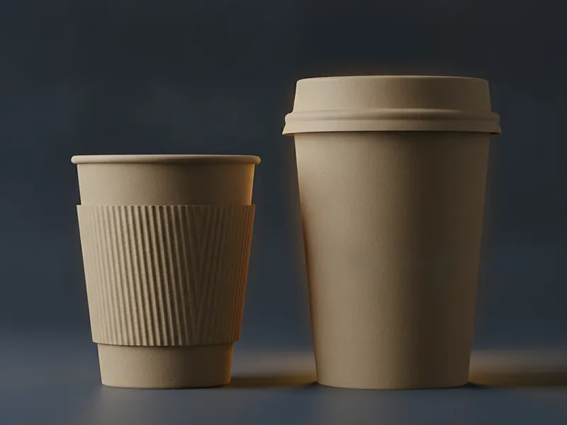 Custom coffee sleeve and cup carrier