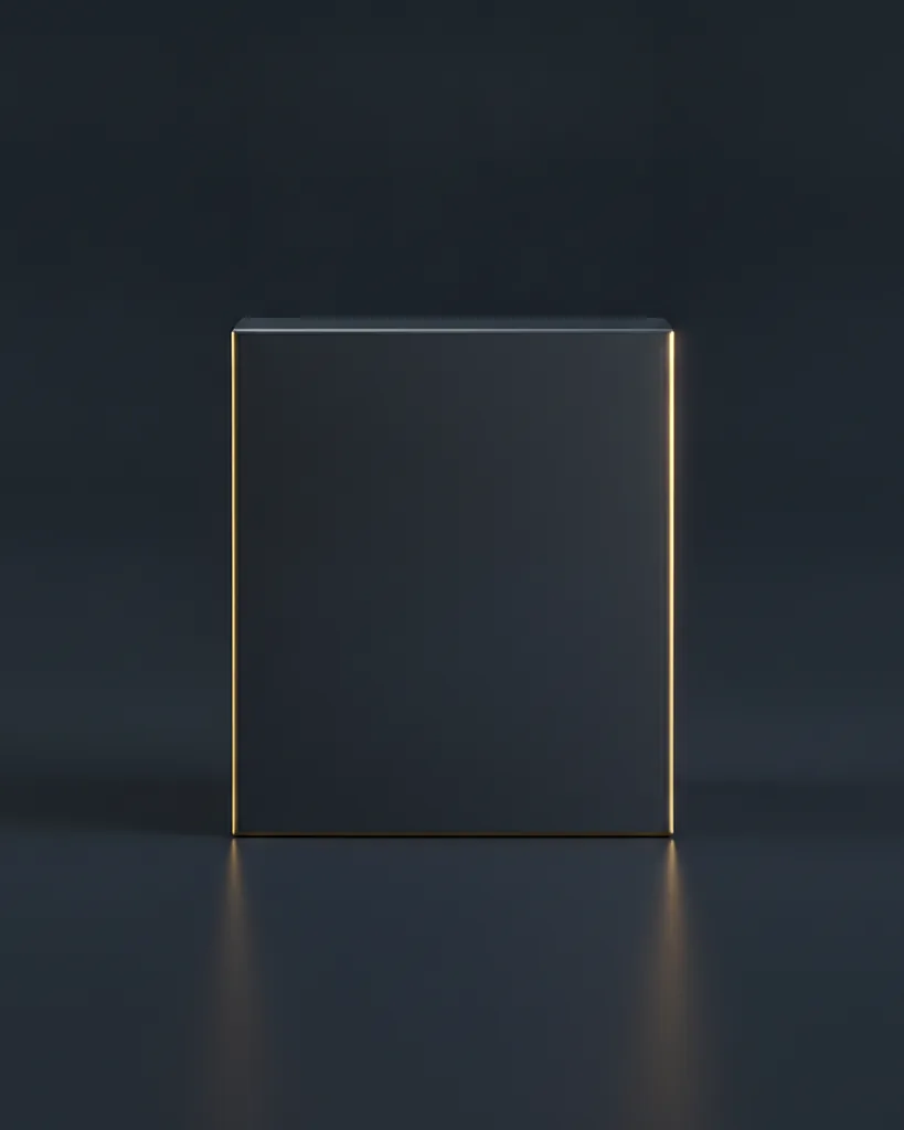 Custom cream jar box, 18pt SBS, tuck-top with interior collar, on a dark navy studio backdrop