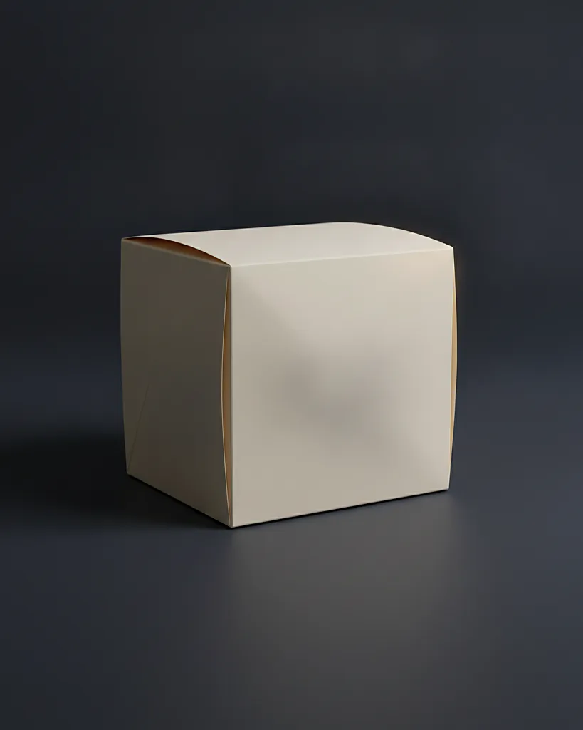 Custom cupcake box with insert, 18pt SBS with insert, on a dark navy studio backdrop