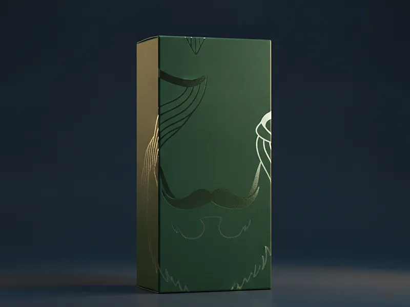 Custom beard oil carton