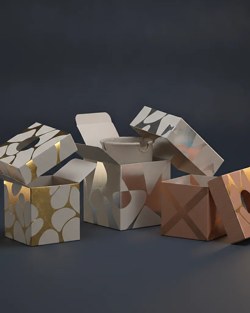 Custom candle boxes, close-up of the edge, surface texture and finish