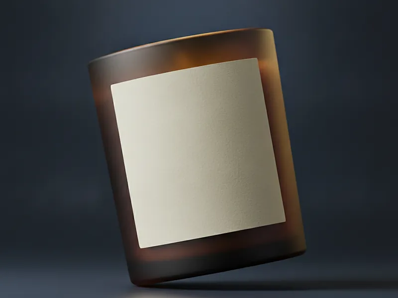 Custom candle label