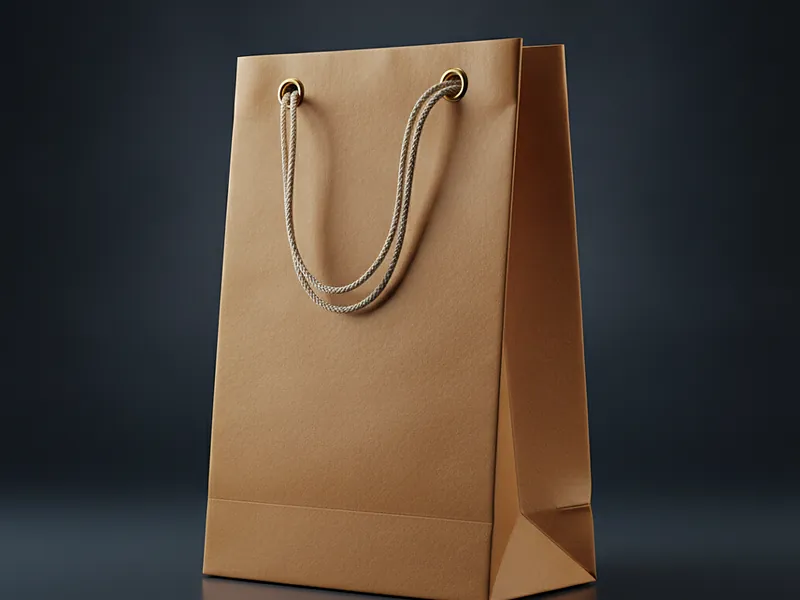 Custom kraft drawstring bag