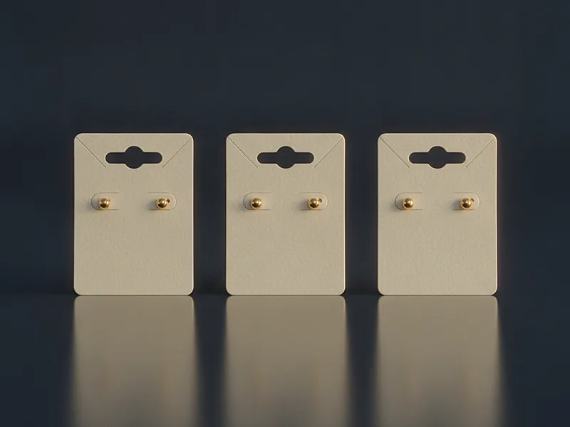 Custom earring card