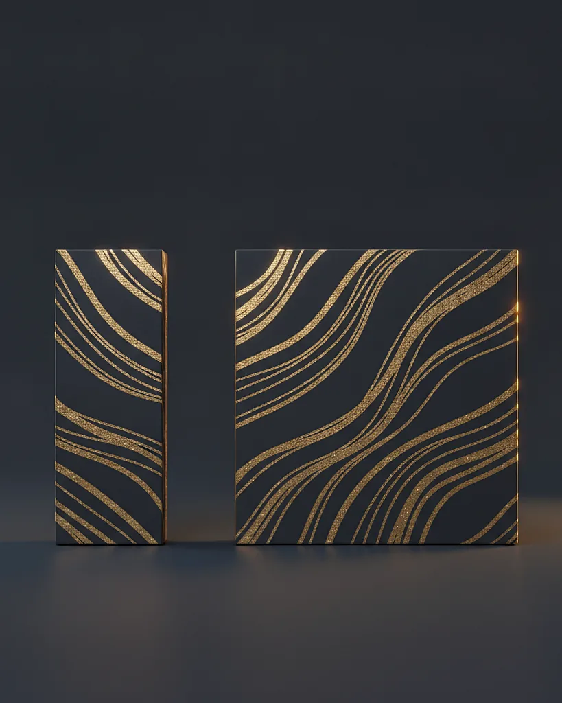 Custom eyelash boxes, 18pt SBS, on a dark navy studio backdrop