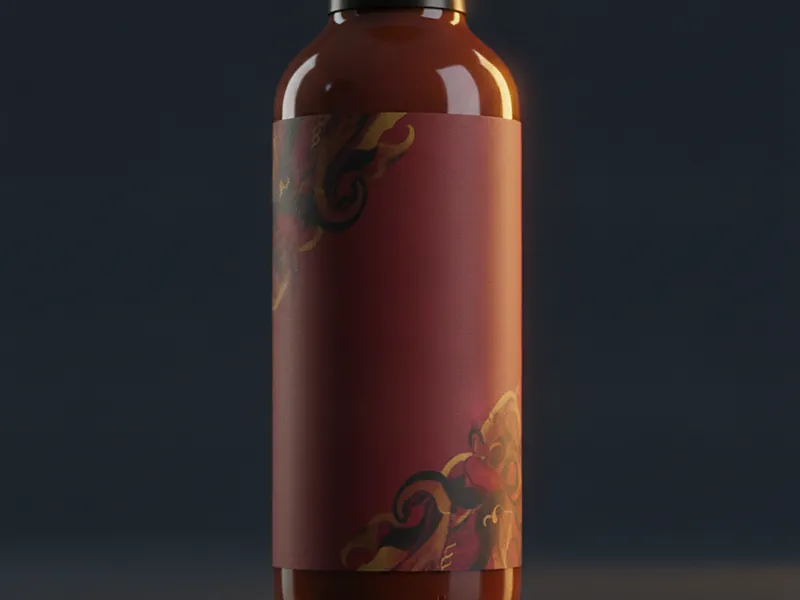 Custom hot sauce label