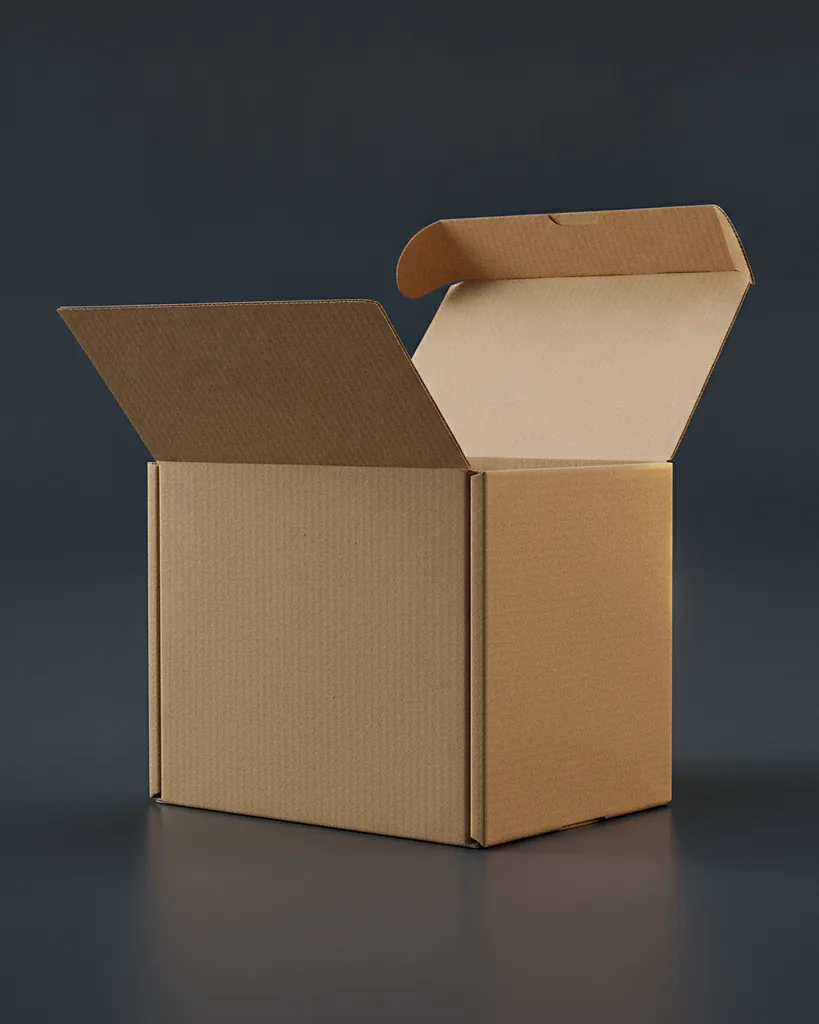 Custom eco kraft mailer box, unbleached E-flute printed with water-based ink