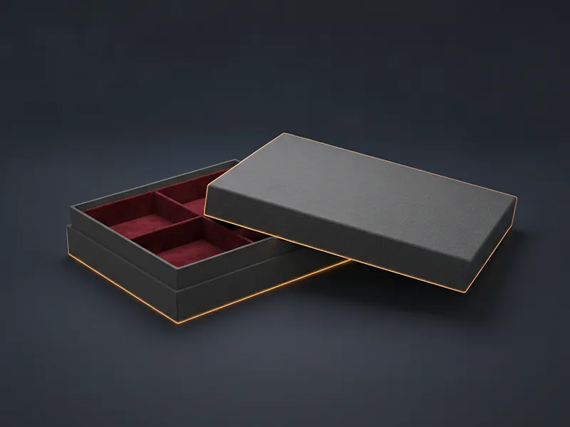 Custom hinged lid box