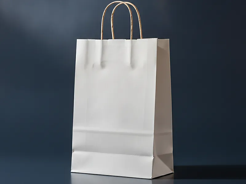 Custom kraft paper shopping bag