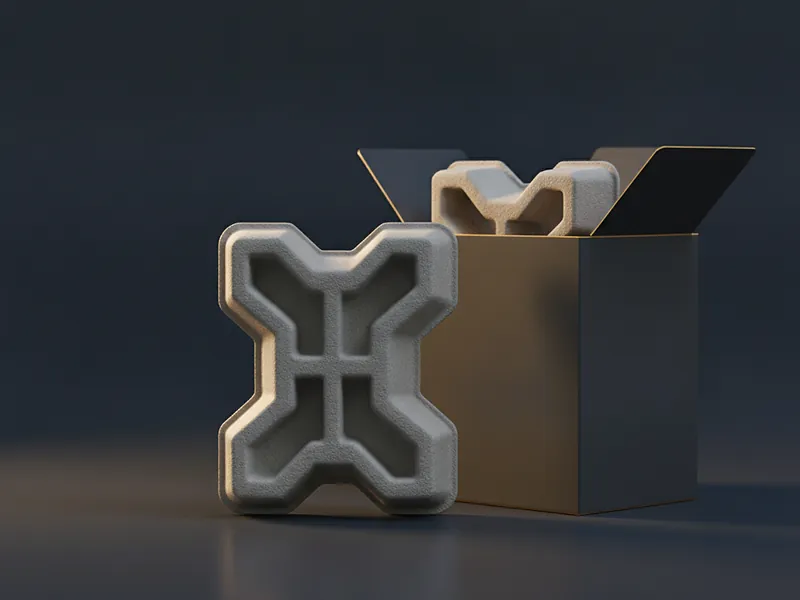 Custom molded pulp insert