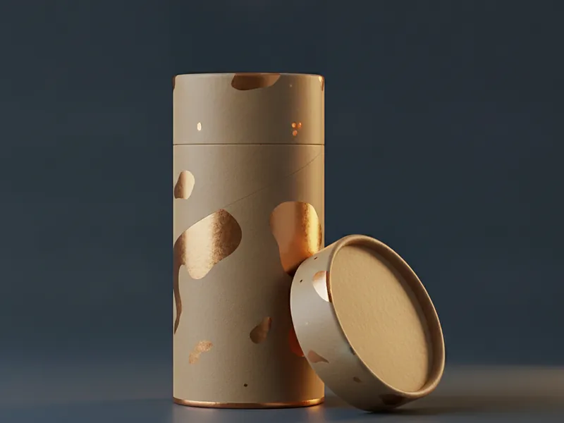 Custom paper tube with lid