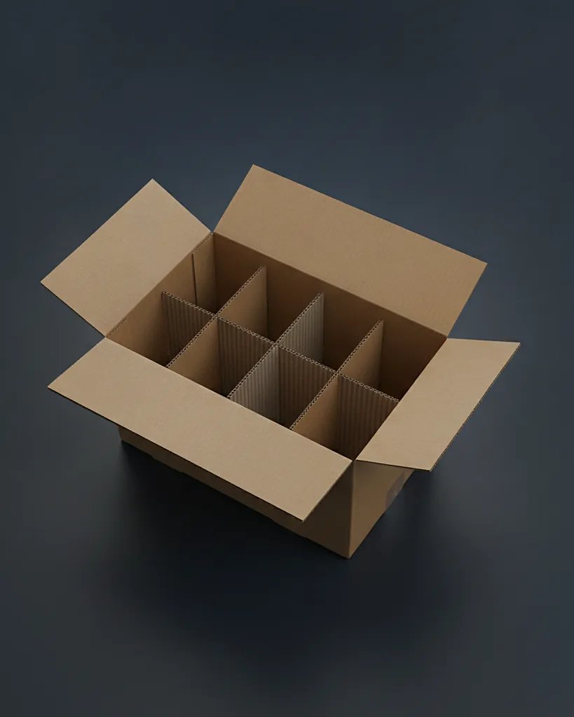 Custom plant shipping box, close-up of the edge, surface texture and finish