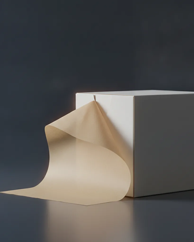 Custom printed tissue paper, 17 gsm, folded