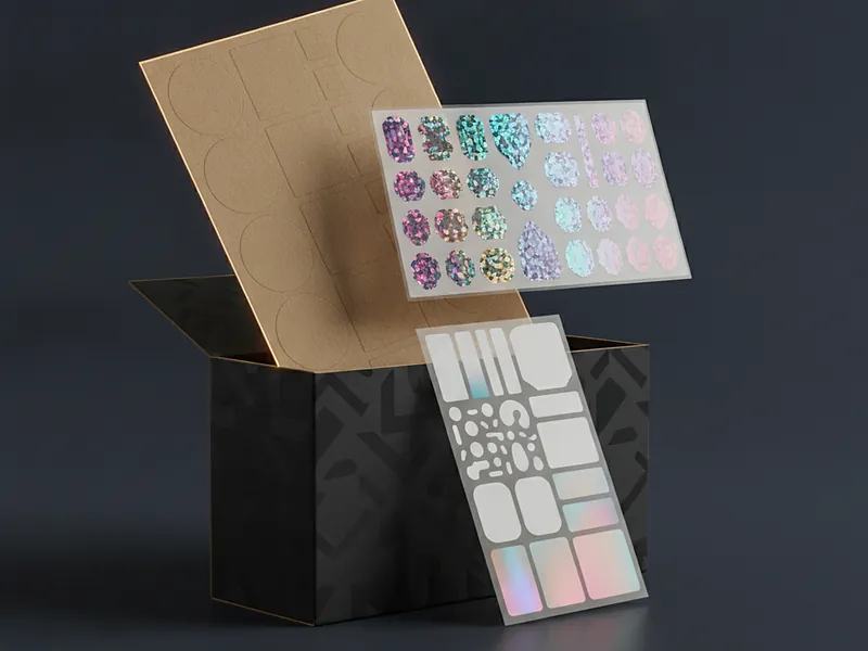 Custom sticker and label sheet