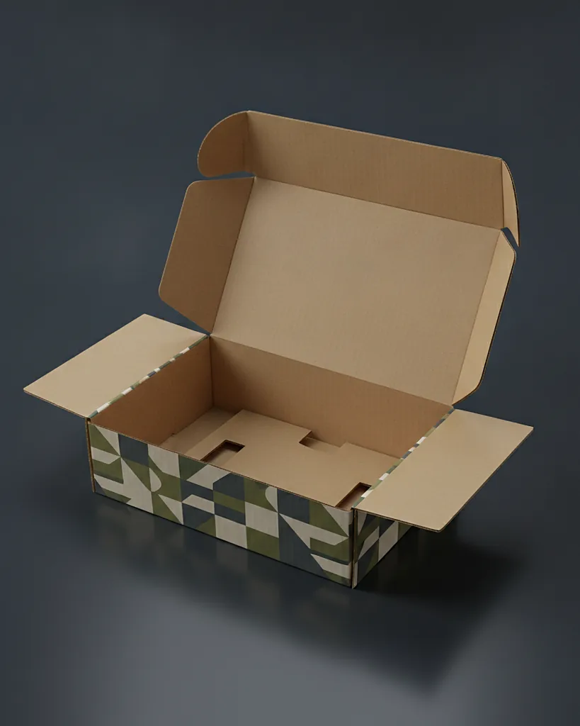 Custom t-shirt packaging, close-up of the edge, surface texture and finish