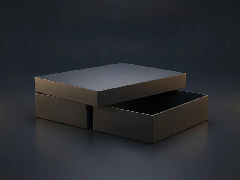 Custom two piece lid and base box